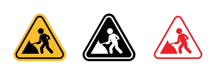 Señal de obras en construcción